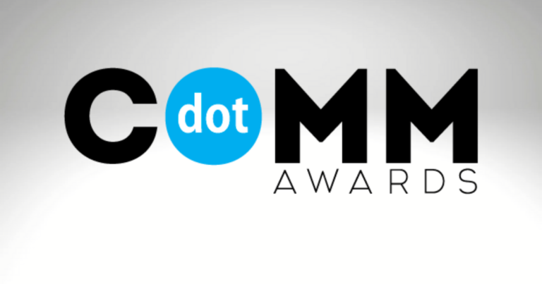 Logo for the CD dotCOMM Awards 2024, showcasing excellence in digital marketing and communication.